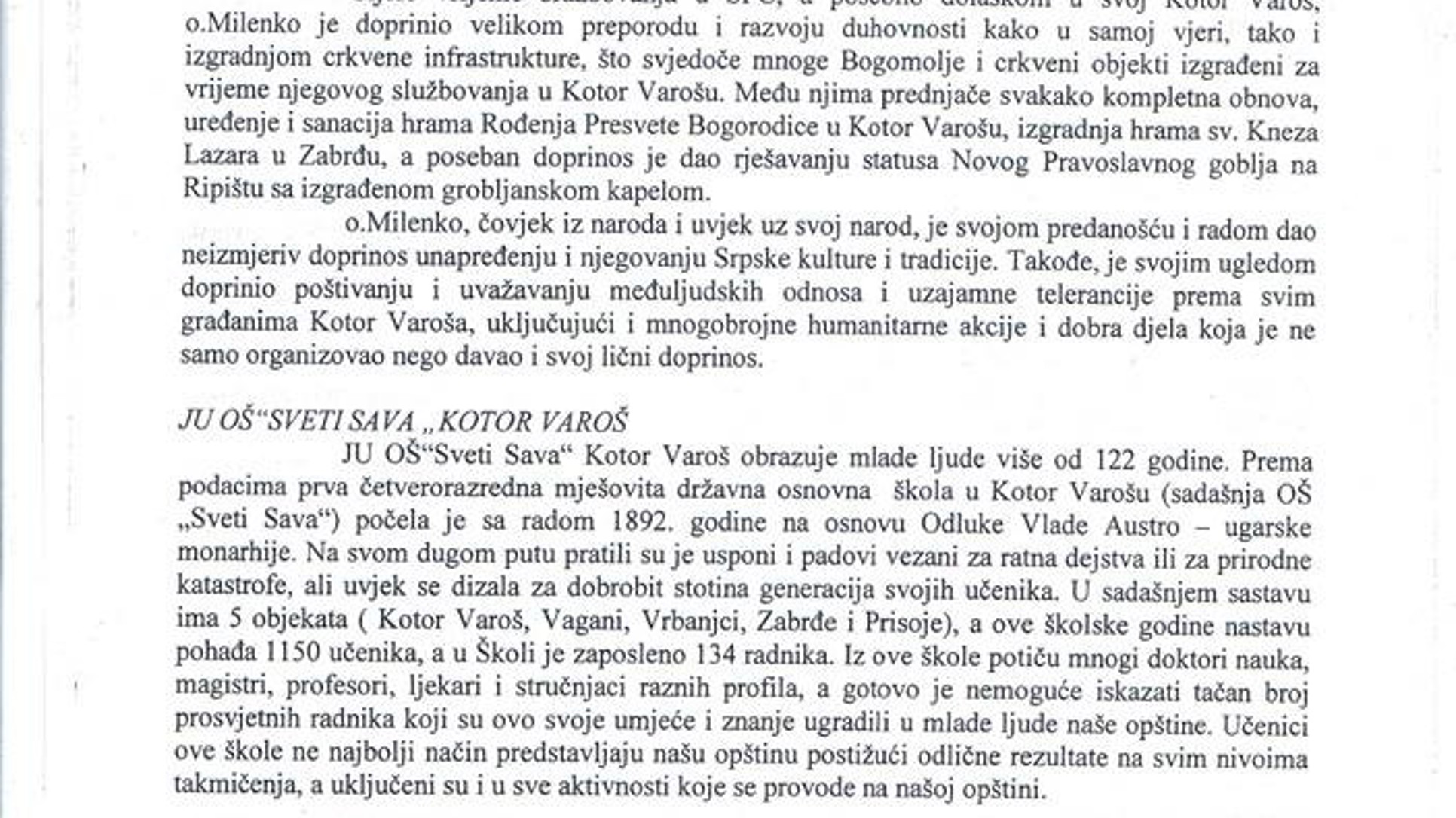 Čučuk Stana u Kotor Varoši